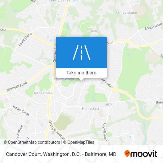 Candover Court map