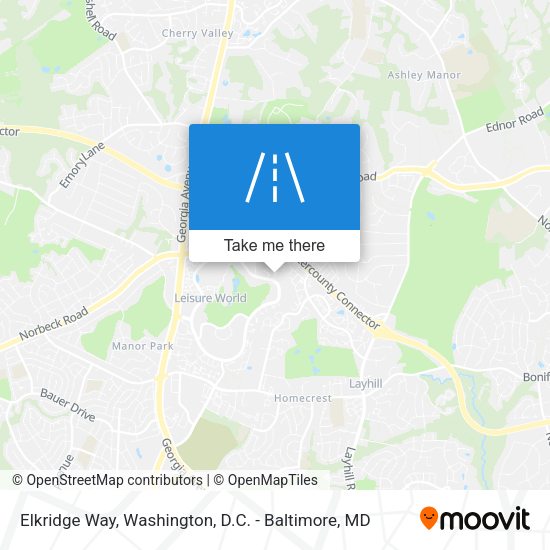 Elkridge Way map