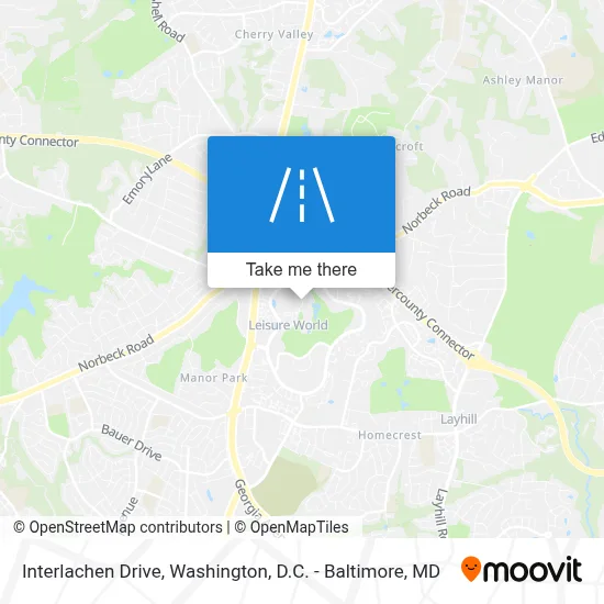 Interlachen Drive map