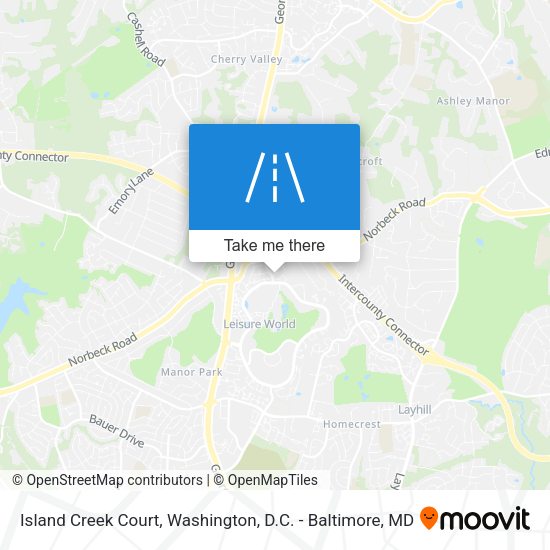 Island Creek Court map
