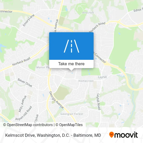 Kelmscot Drive map
