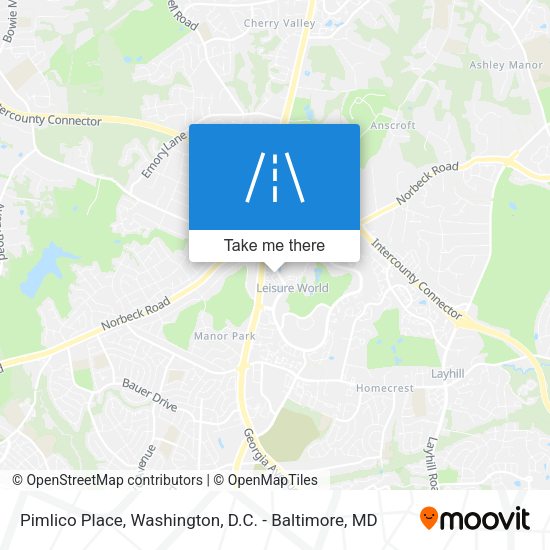 Mapa de Pimlico Place