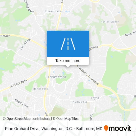 Pine Orchard Drive map