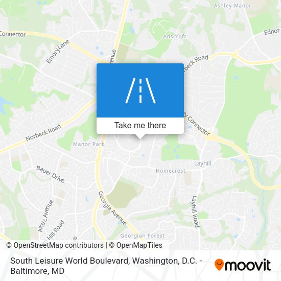 Mapa de South Leisure World Boulevard