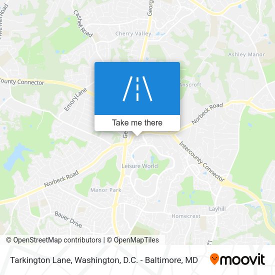 Tarkington Lane map