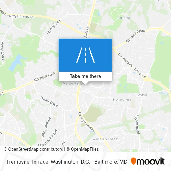 Tremayne Terrace map