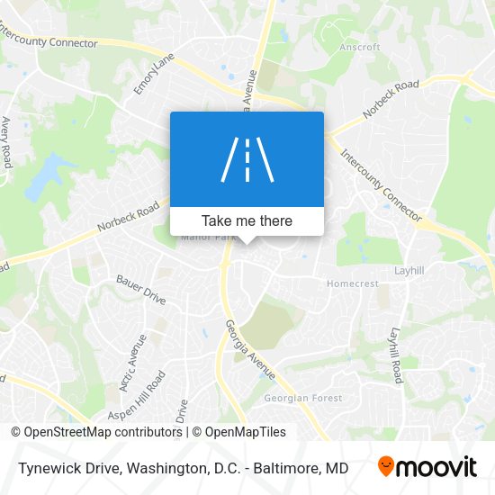 Mapa de Tynewick Drive