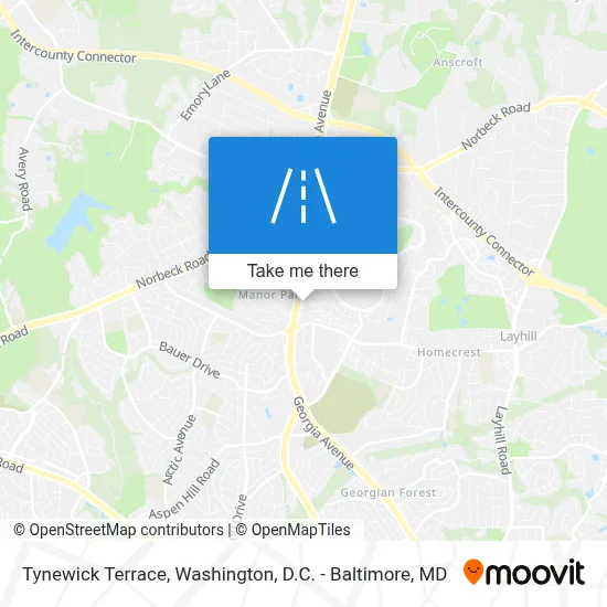 Tynewick Terrace map