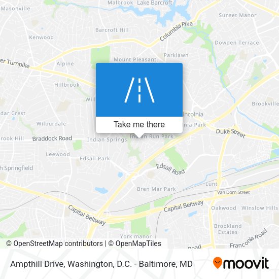 Mapa de Ampthill Drive