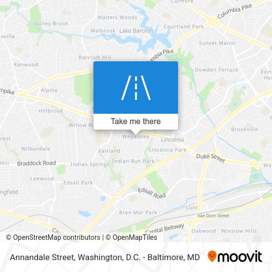 Annandale Street map