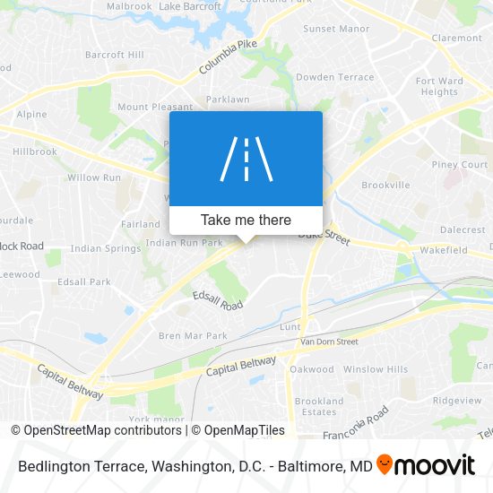 Mapa de Bedlington Terrace