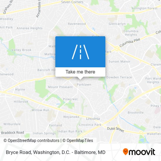 Bryce Road map
