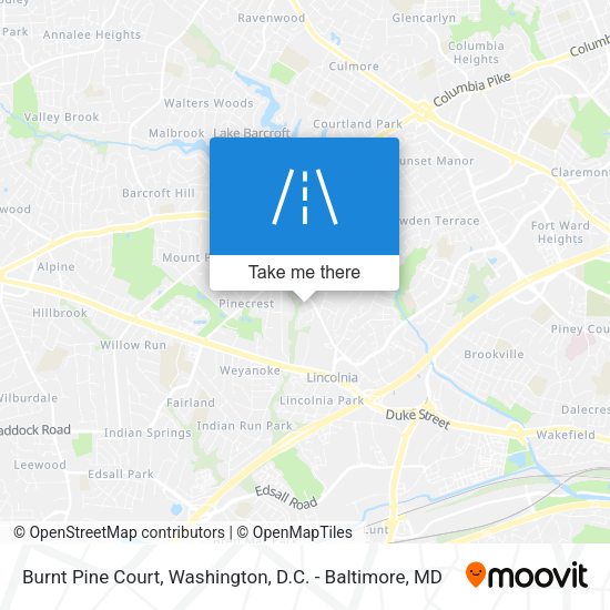 Burnt Pine Court map