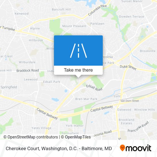 Cherokee Court map