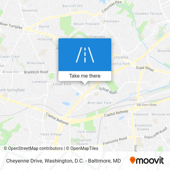 Cheyenne Drive map