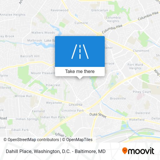 Dahill Place map