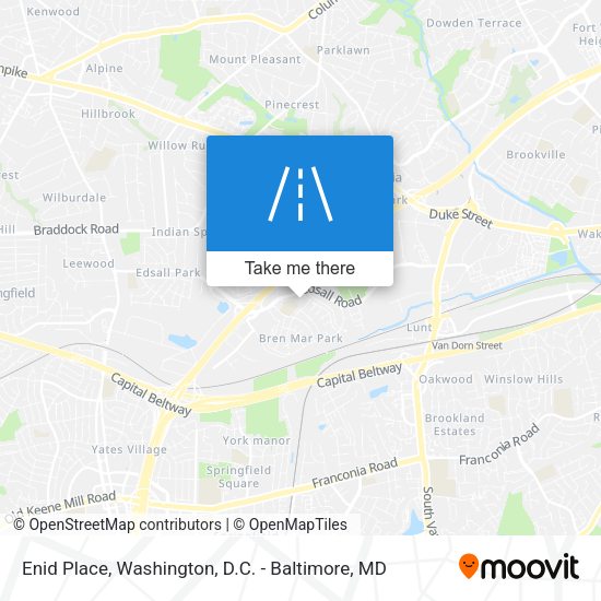 Enid Place map