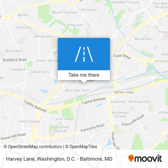Mapa de Harvey Lane