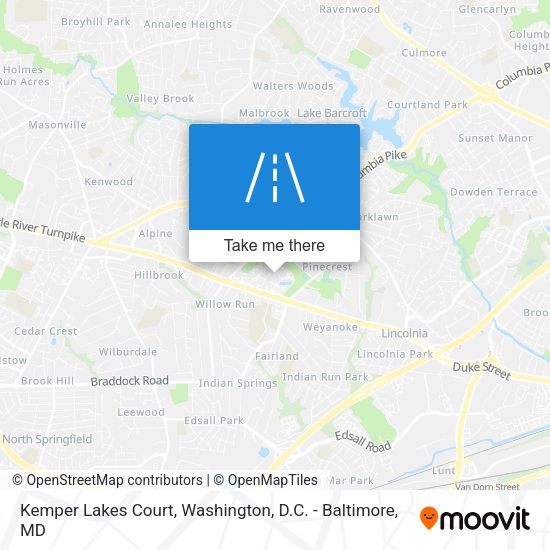Mapa de Kemper Lakes Court