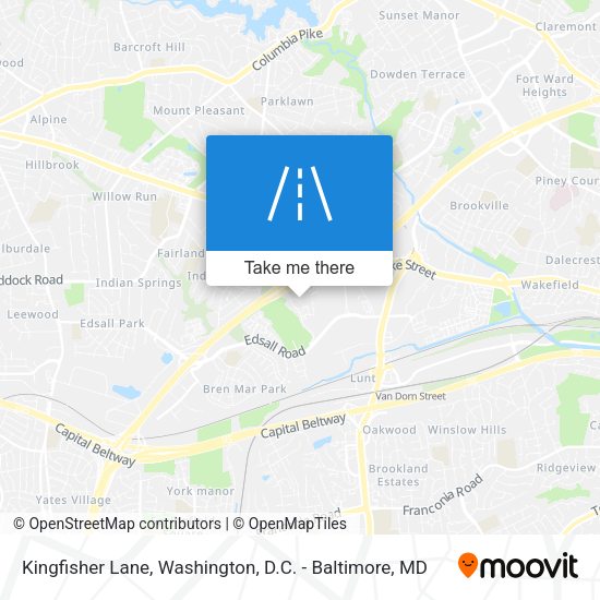 Mapa de Kingfisher Lane