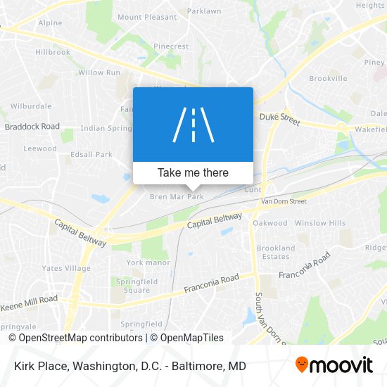Kirk Place map