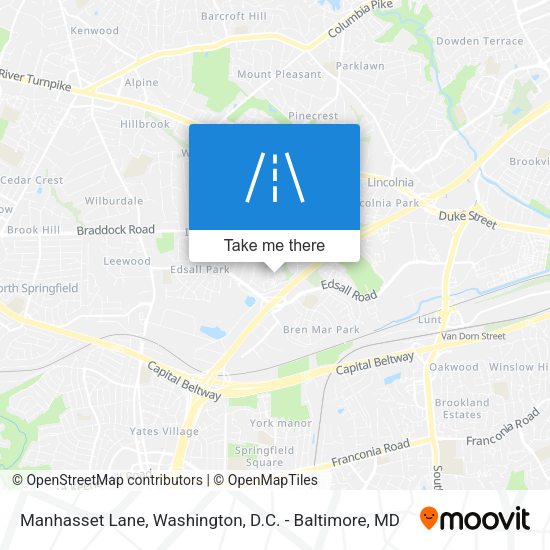 Manhasset Lane map