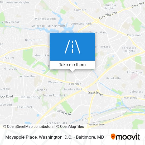 Mayapple Place map