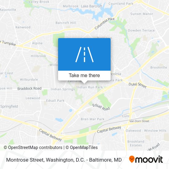 Montrose Street map