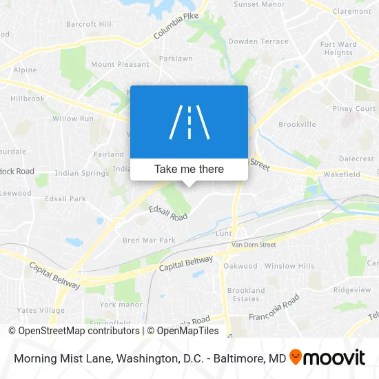 Morning Mist Lane map