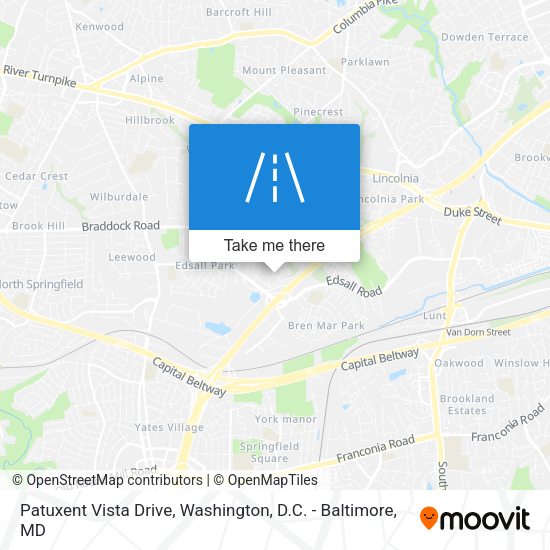 Patuxent Vista Drive map