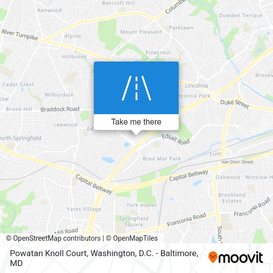 Powatan Knoll Court map