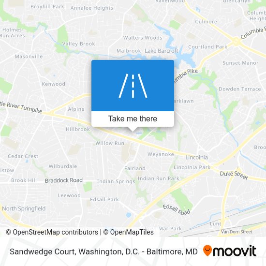 Sandwedge Court map