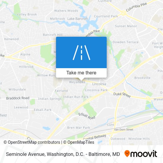 Seminole Avenue map