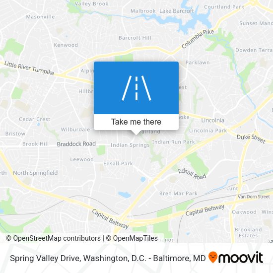 Mapa de Spring Valley Drive