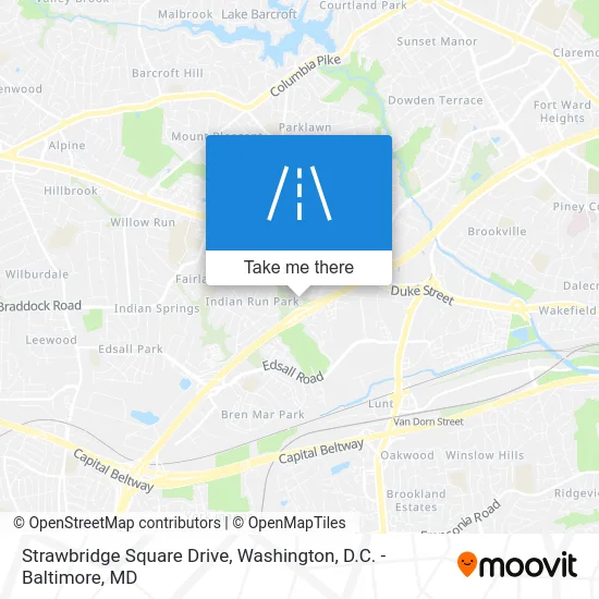Strawbridge Square Drive map