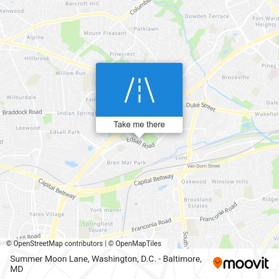 Summer Moon Lane map