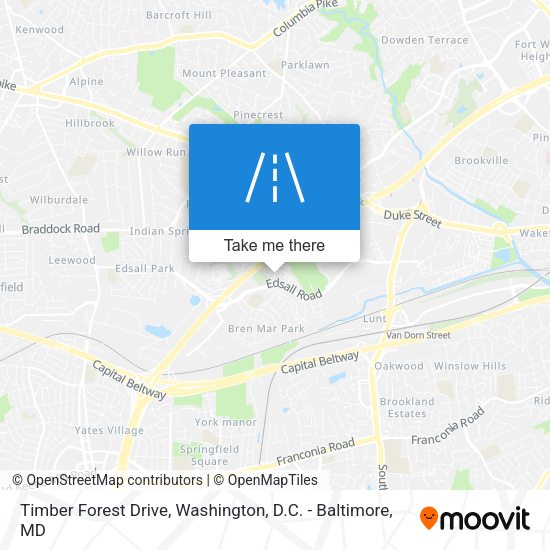 Timber Forest Drive map