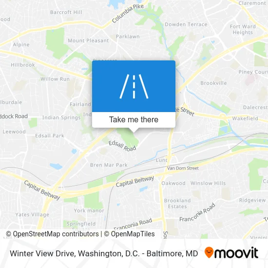 Winter View Drive map