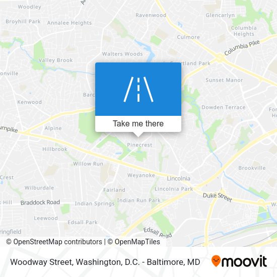 Woodway Street map