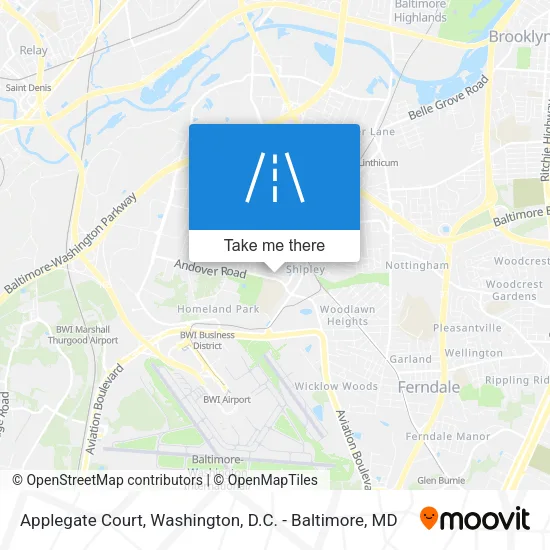 Applegate Court map