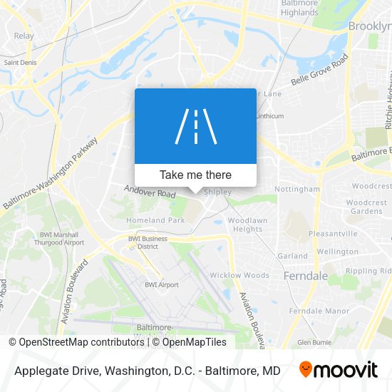 Applegate Drive map