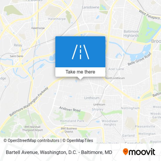 Bartell Avenue map