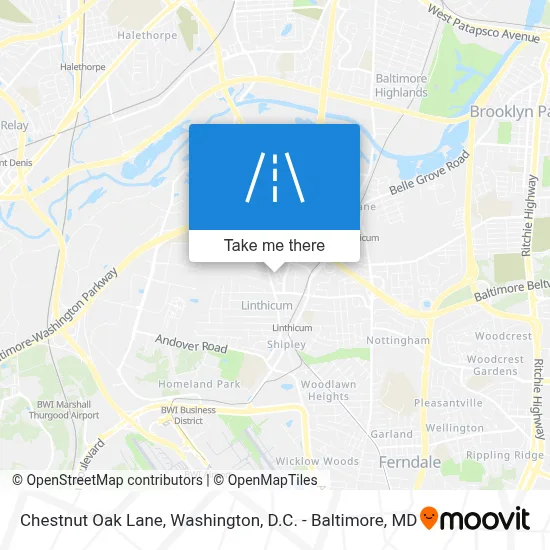 Chestnut Oak Lane map