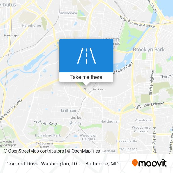 Coronet Drive map