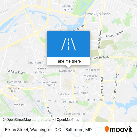 Mapa de Elkins Street