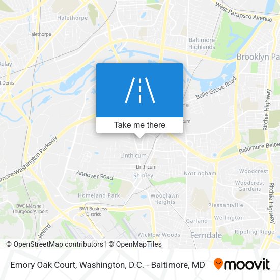 Emory Oak Court map