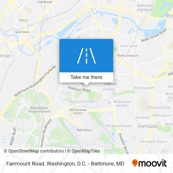 Fairmount Road map