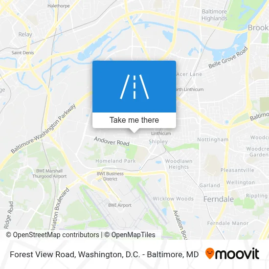 Forest View Road map