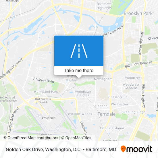 Golden Oak Drive map