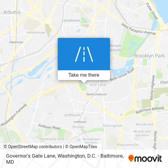 Governor's Gate Lane map